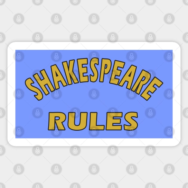 Shakespeare Rules Sticker by Lyvershop